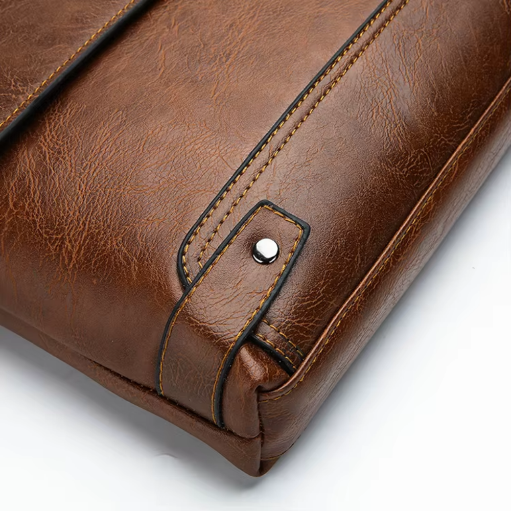 Bramwell Professional Crossbody Bag in Khaki - Lync Nova