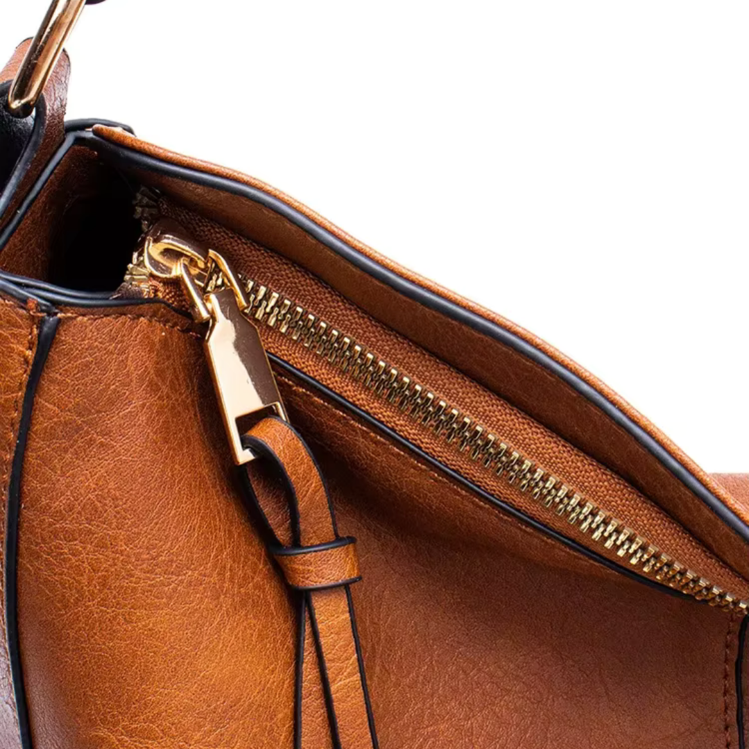 Élise Elegant Crossbody Bag in Brown - Lync Nova