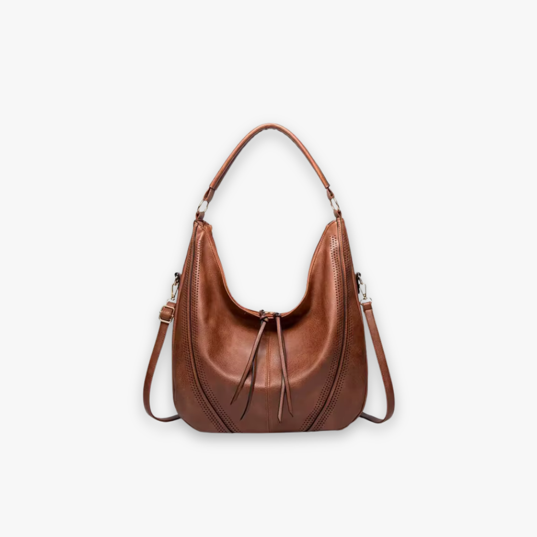 Valméra Elegant Hobo Bag in Caramel - Lync Nova