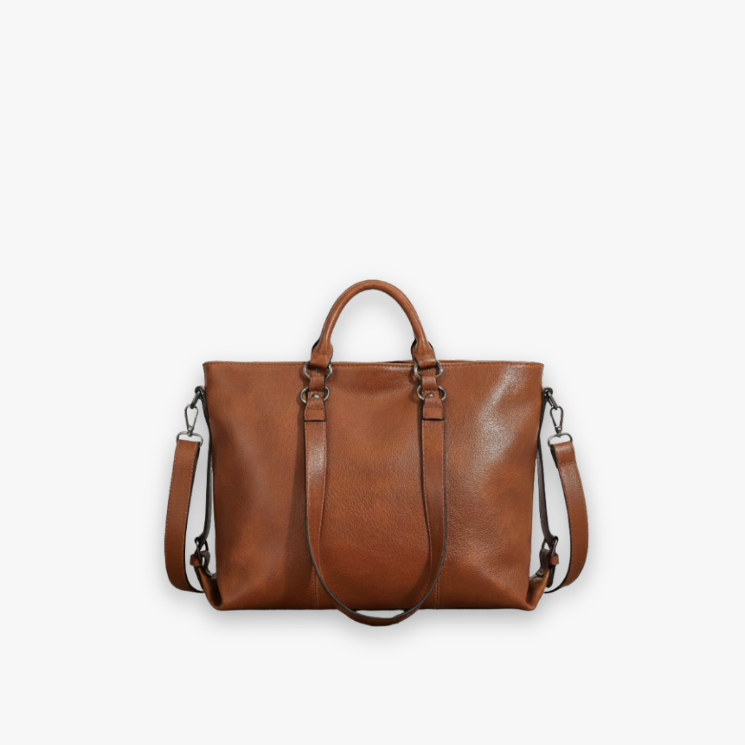 Thérèse Vintage Shoulder Bag in Caramel - Lync Nova