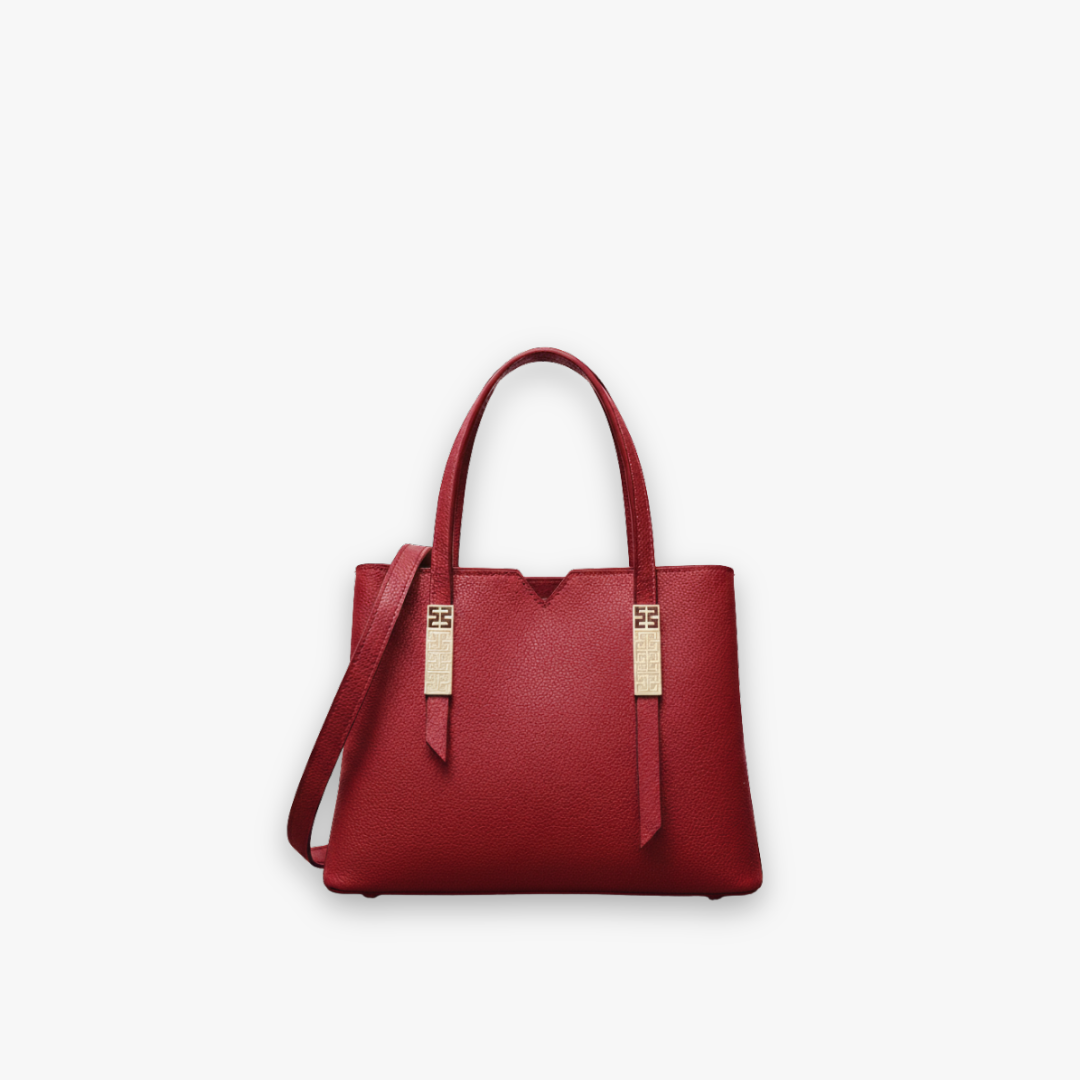 Camille Shoulder Bag in Red - Lync Nova