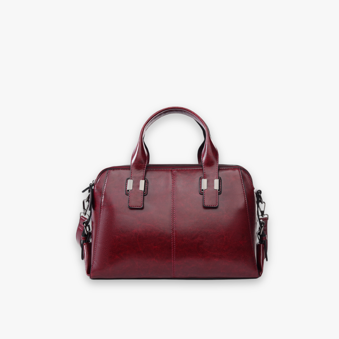 Élyria Tote Bag in Wine Red - Lync Nova