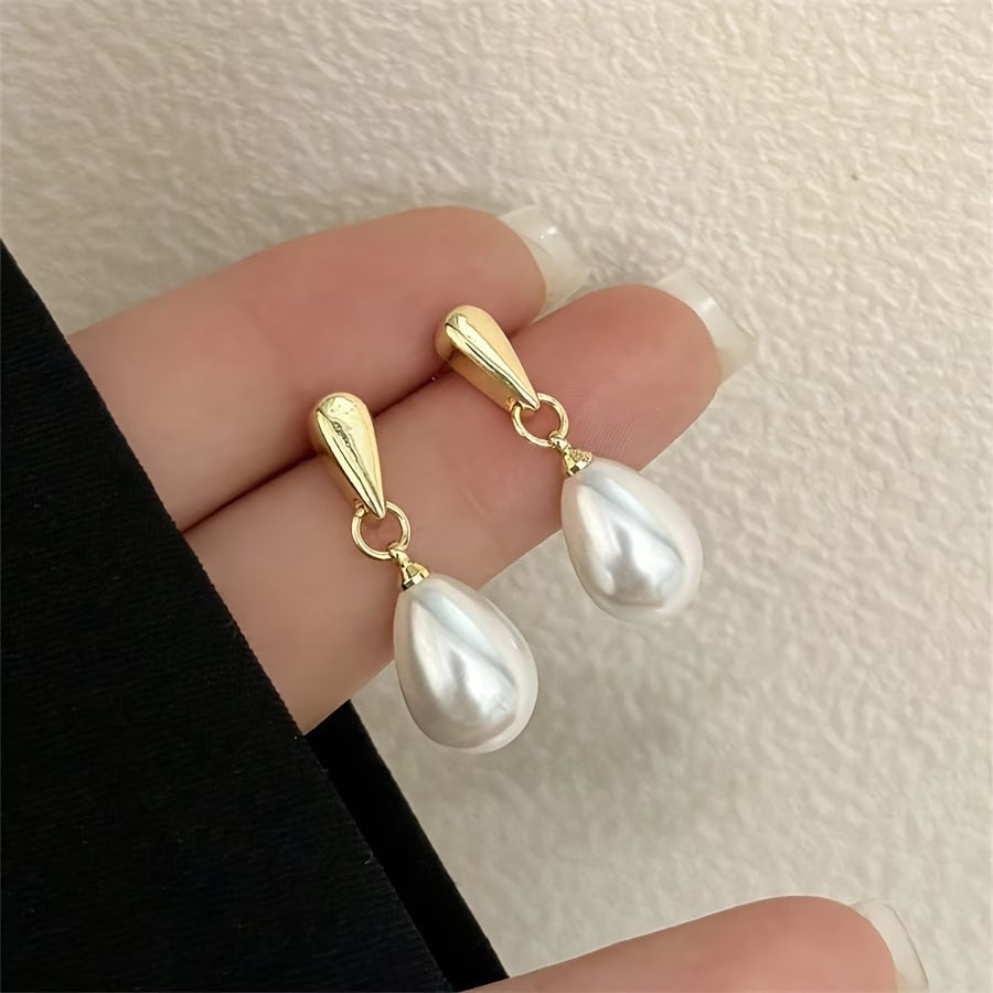 Floating Pearl Earrings