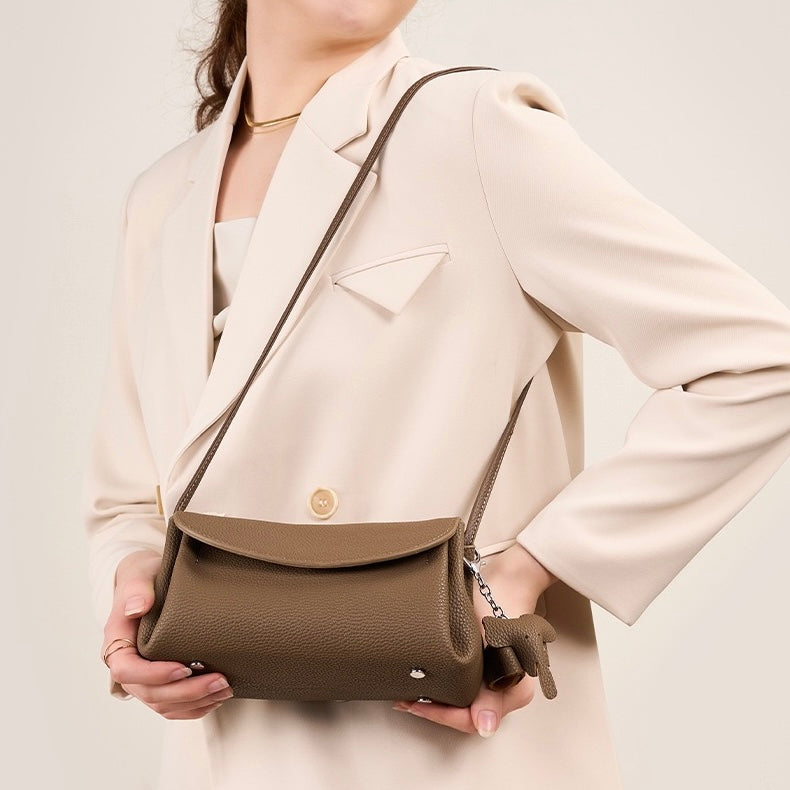 Elmira Crossbody Bag in Tea Latte Beige - Lync Nova
