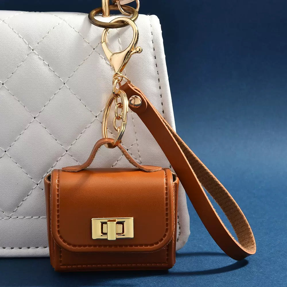 Bellina Bag Charm in Brown - Lync Nova