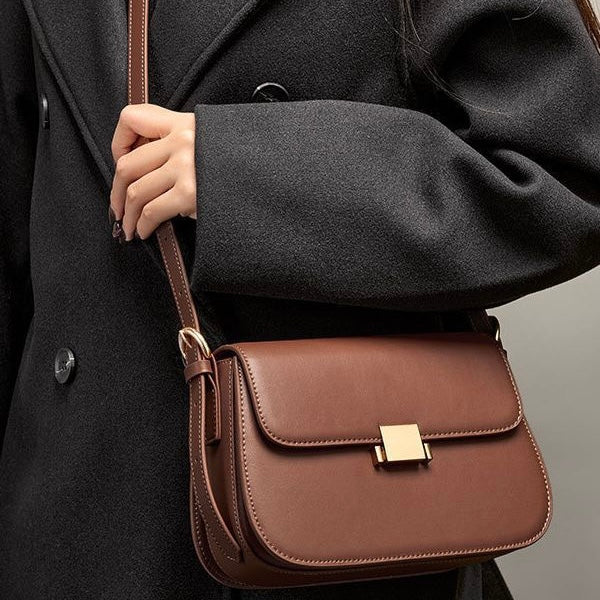 Althéra Crossbody Bag in Elegant Caramel Brown - Lync Nova