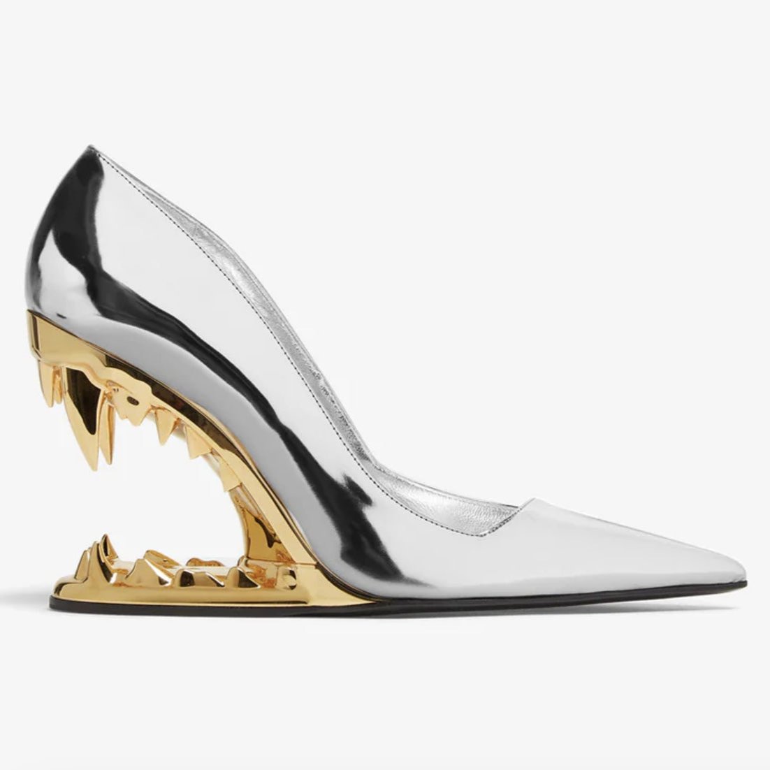 Panther Teeth High-Heel Stiletto Pumps