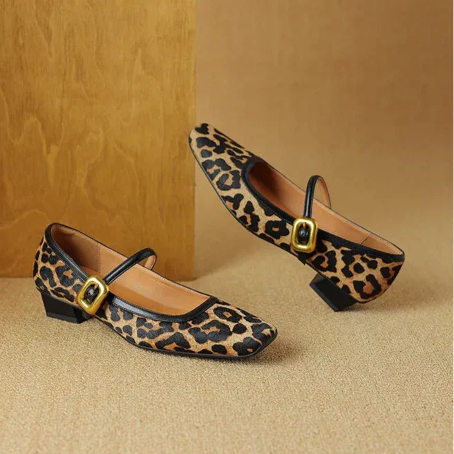 Feline Luxe Leopard Mid-Heels