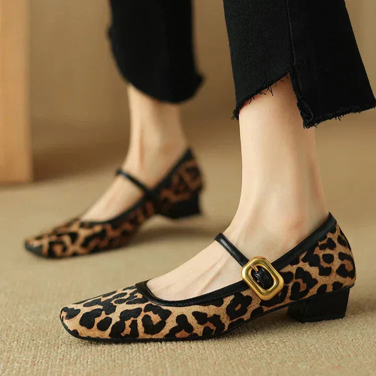Feline Luxe Leopard Mid-Heels