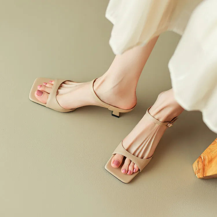 Rosa Belle Heel Mules