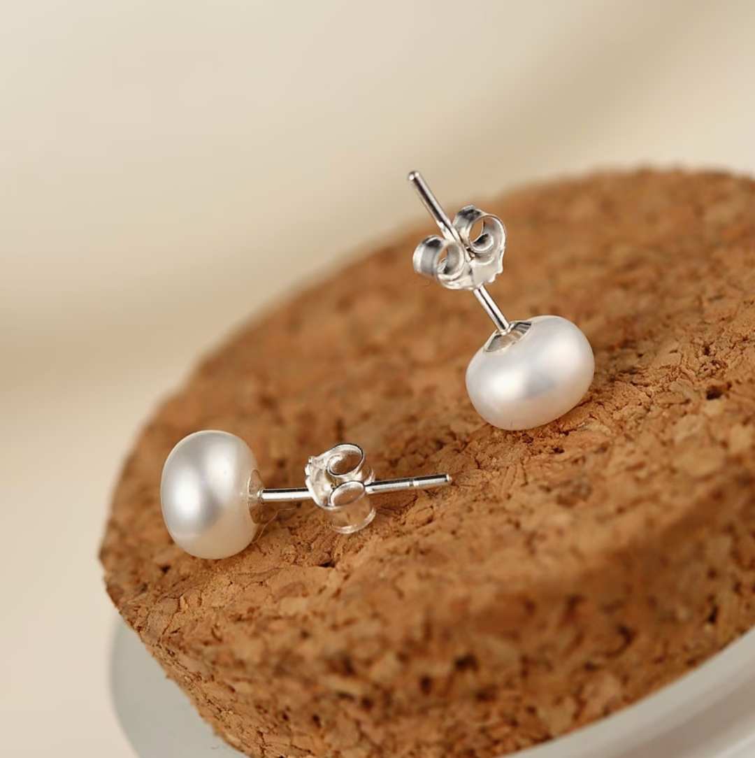 The Classic Pearl Stud Earrings