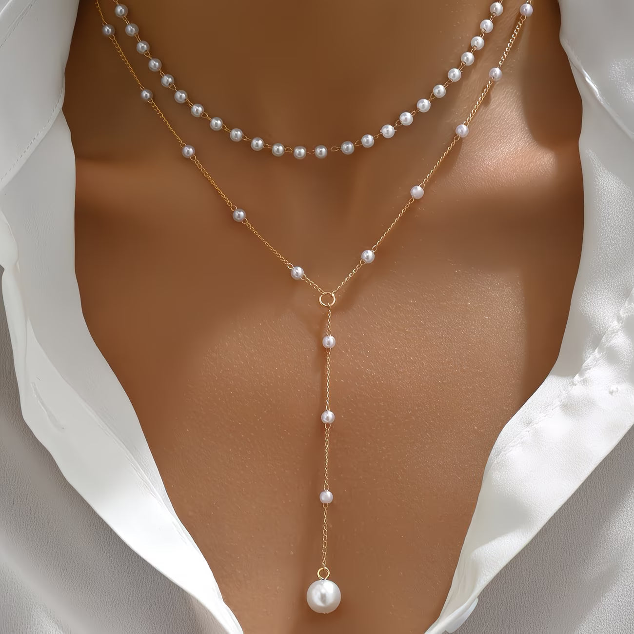 The Graduated Pearl Strand Necklace