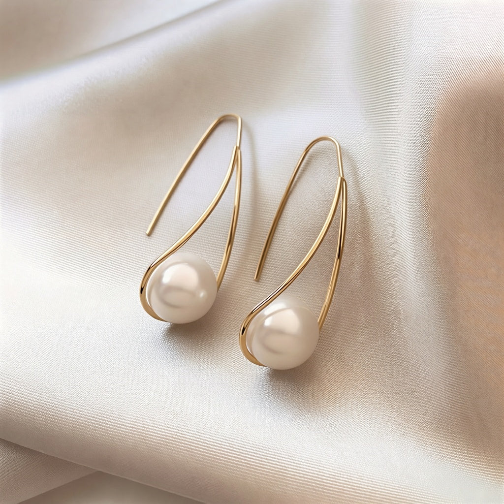 Elegant Pearl Mystic Earrings