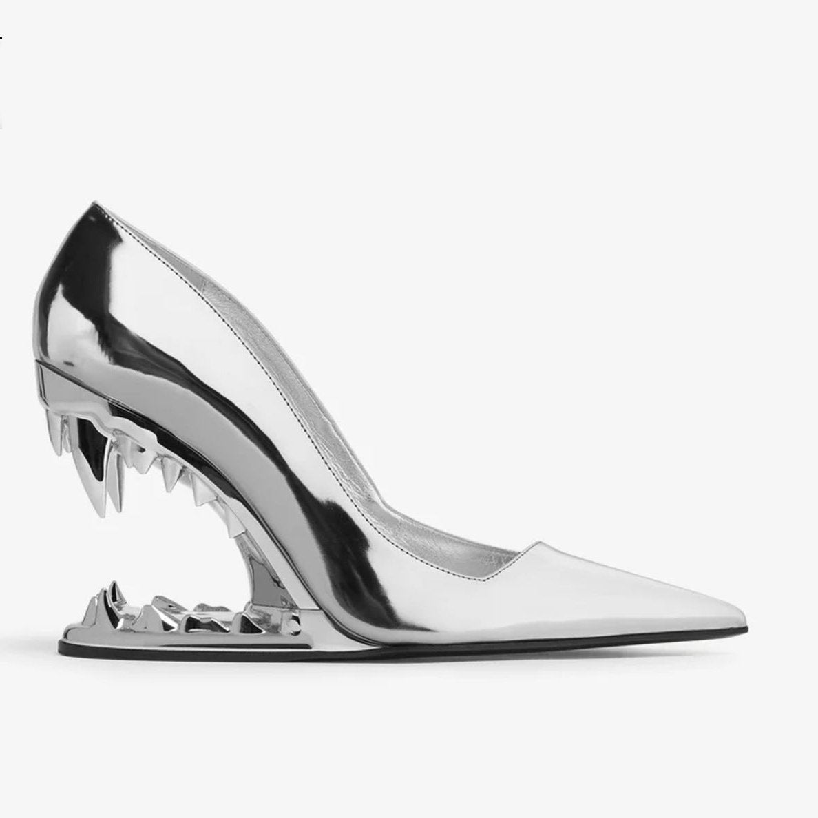 Panther Teeth High-Heel Stiletto Pumps